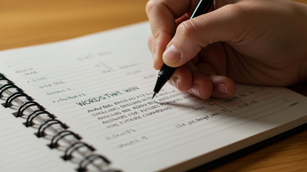 Words That Win: Analyzing Past spelling bee answers for Future Champions